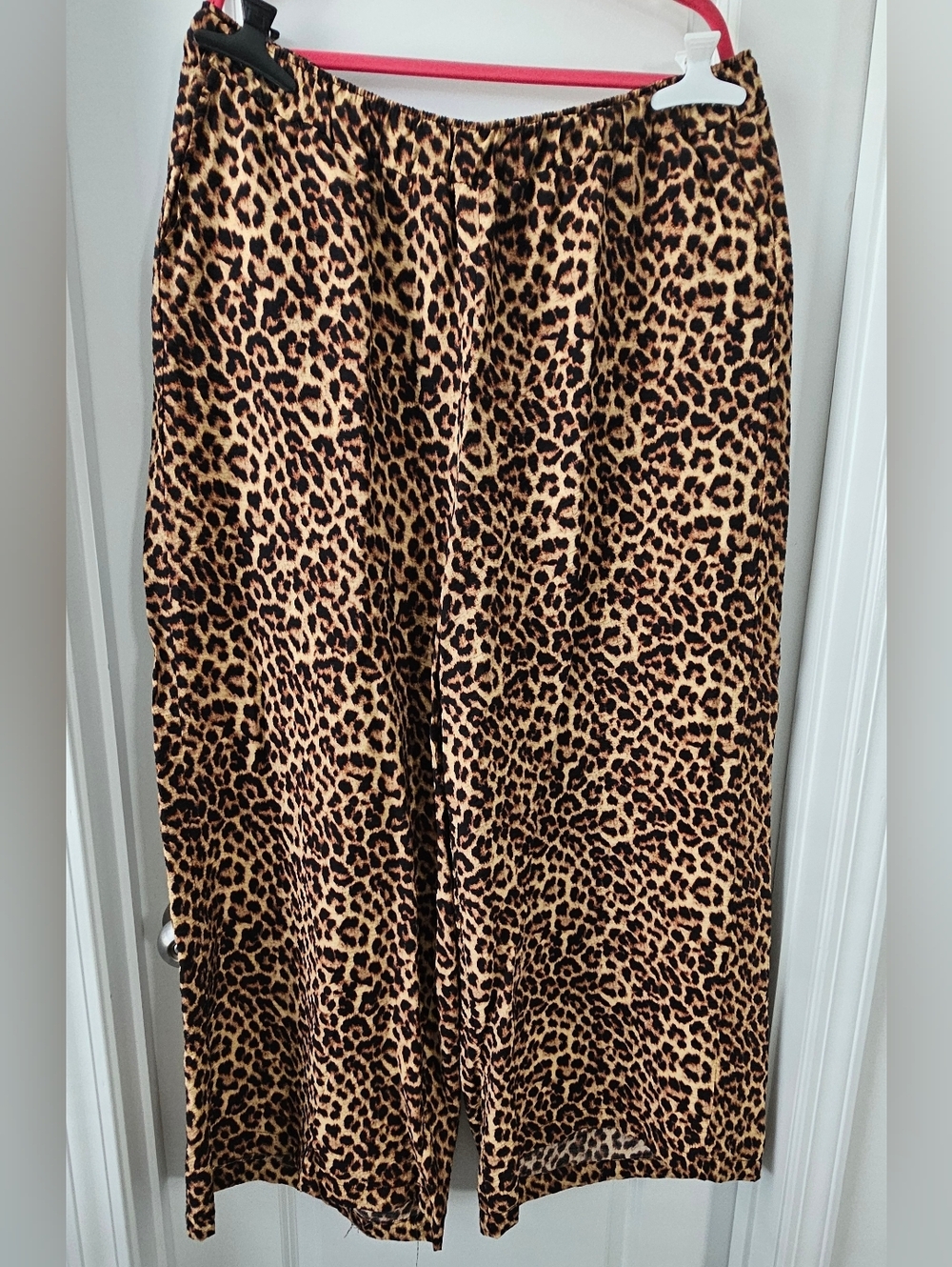 torrid Leopard-Print Wide Leg Crinkle Pants
